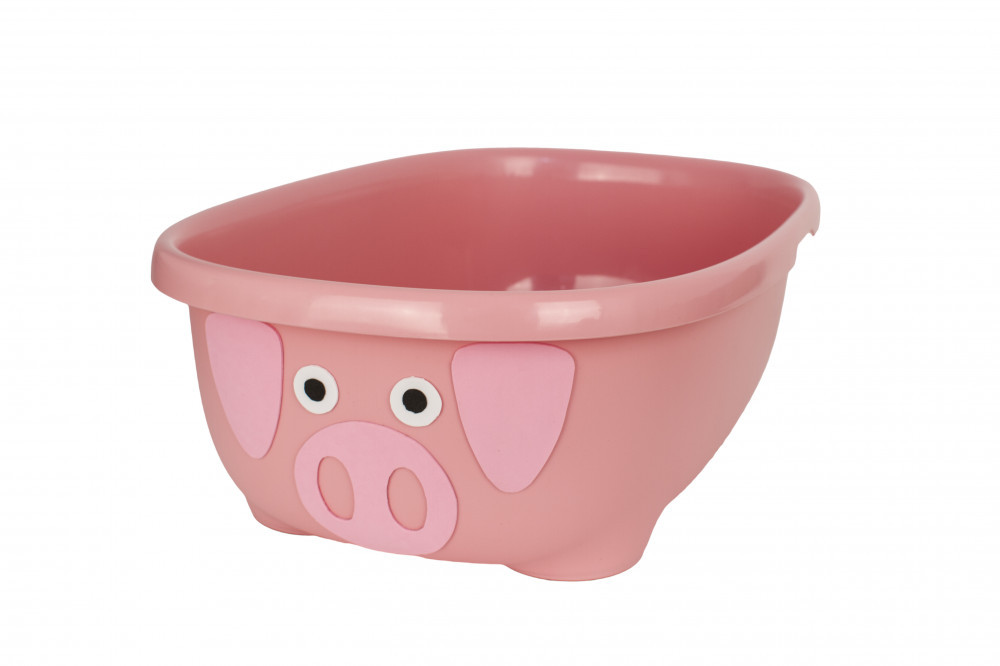 babashop.hu - Prince Lionheart Tubimal állatos fürdőkád fürdetéskönnyítő hálóval - rózsaszín malacka