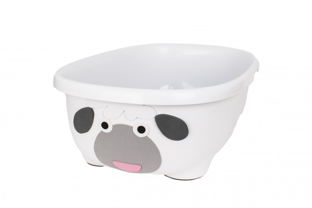 babashop.hu - Prince Lionheart Tubimal állatos fürdőkád fürdetéskönnyítő hálóval - fehér bárány