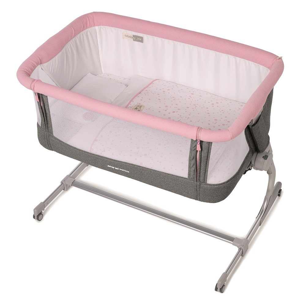 babashop.hu - Jané BabySide szülői ágyhoz csatlakoztatható kiságy - T32 Swan 2018