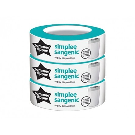 babashop.hu - Tommee Tippee Sangenic Simplee utántöltő 3DB SL 87033501