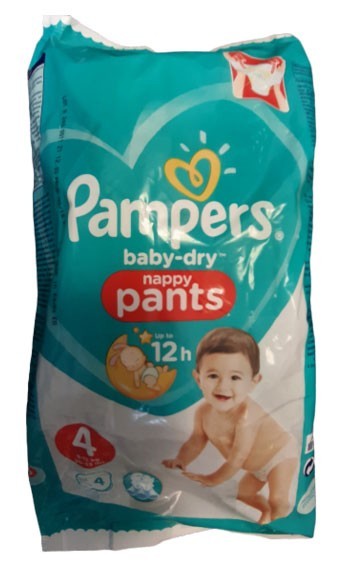babashop.hu - Pampers Baby-Dry Nappy Pants 4 pelenka 9-15kg 4db - 6-os csomag