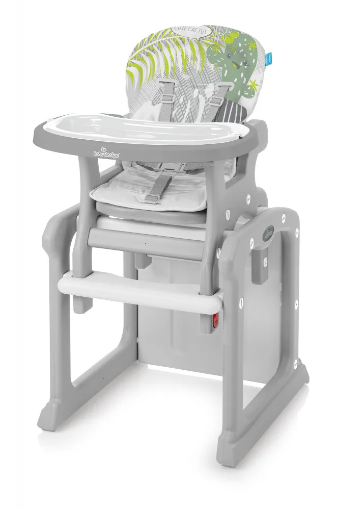babashop.hu - Baby Design Candy 2 az 1-ben multifunkciós etetőszék - 07 Gray 2019