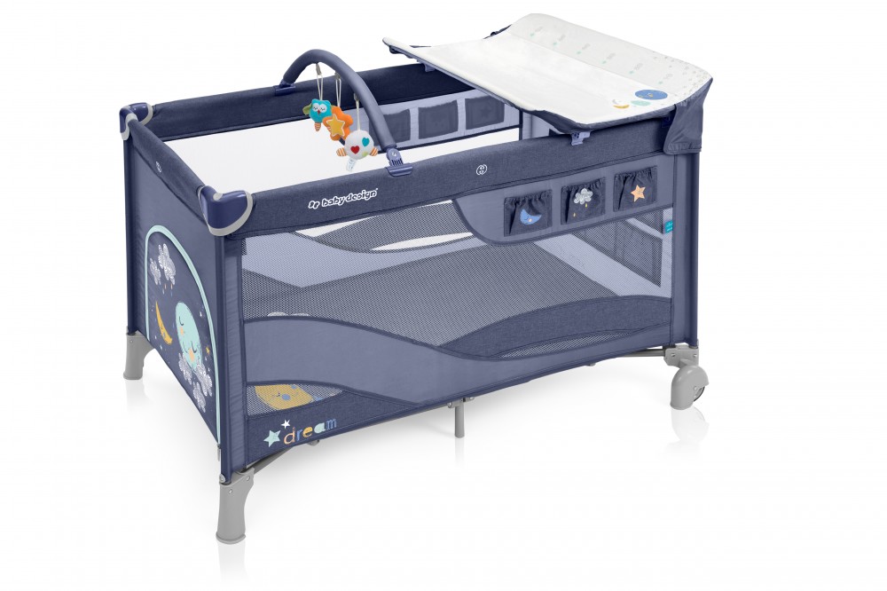 babashop.hu - Baby Design Dream multifunkciós utazóágy - 03 Blue 2019