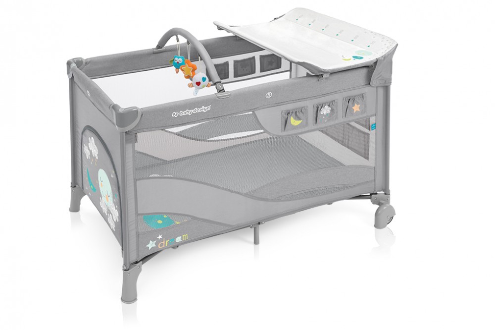 babashop.hu - Baby Design Dream multifunkciós utazóágy - 07 Light Grey 2019