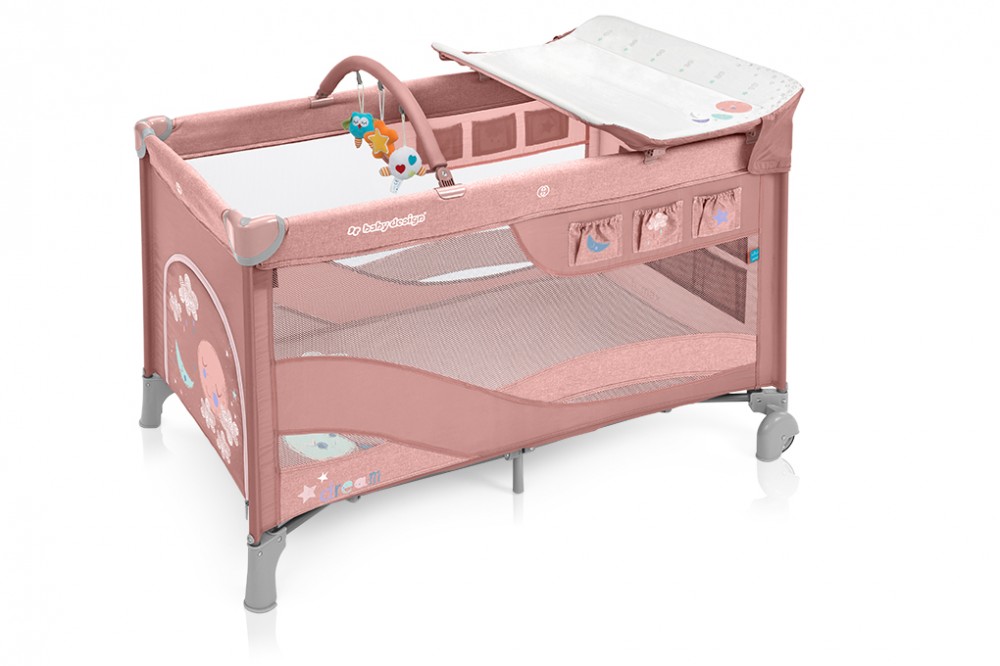 babashop.hu - Baby Design Dream multifunkciós utazóágy - 08 Pink 2019