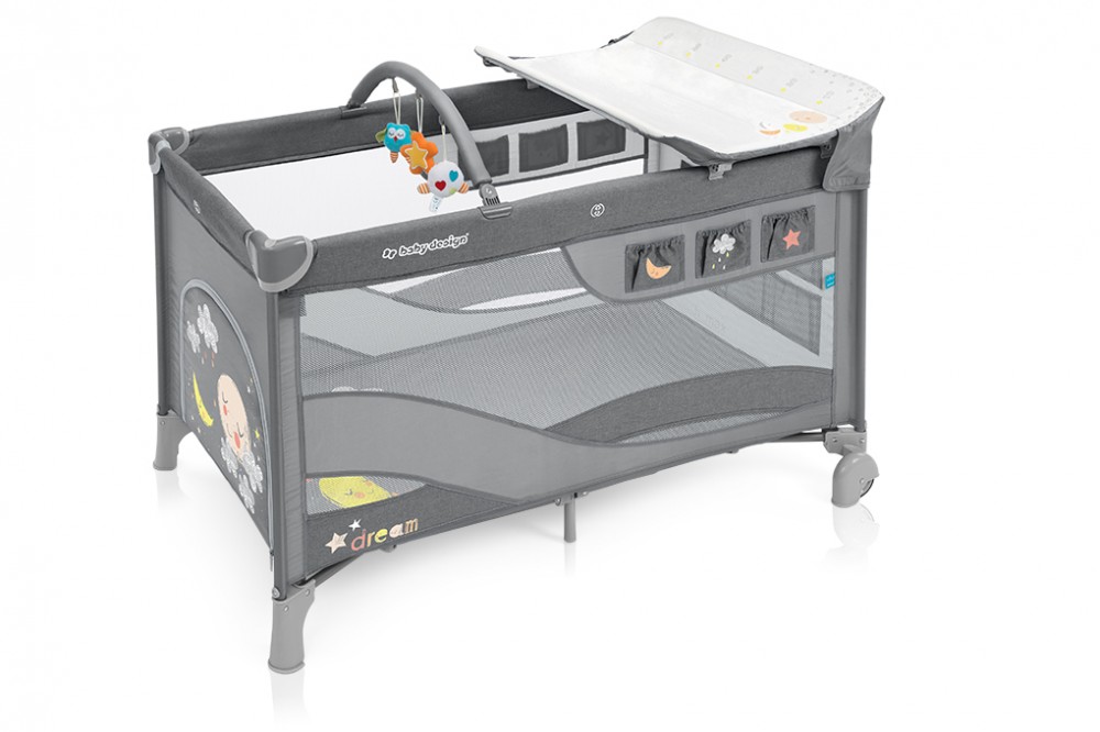 babashop.hu - Baby Design Dream multifunkciós utazóágy - 17 Grey 2019