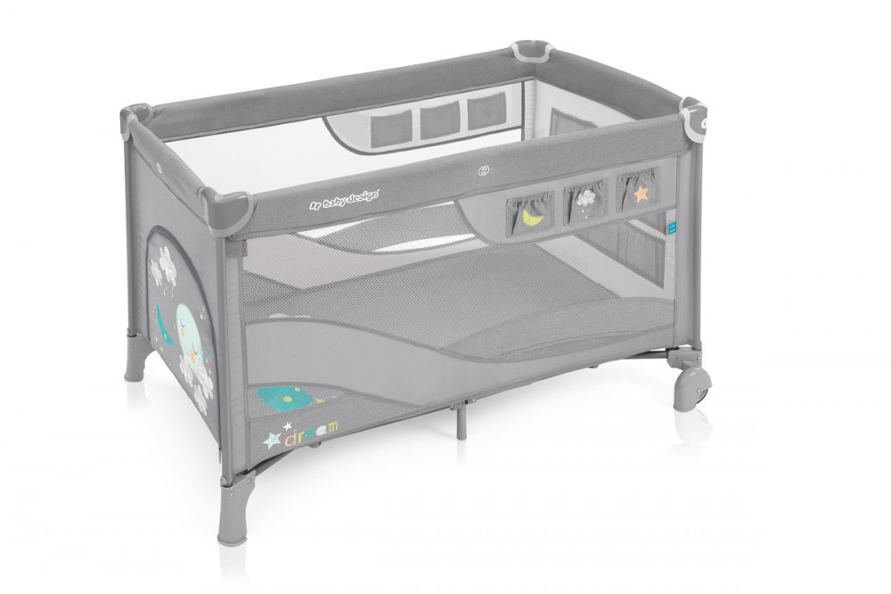 babashop.hu - Baby Design Dream Regular multifunkciós utazóágy - 07 Light Gray 2019