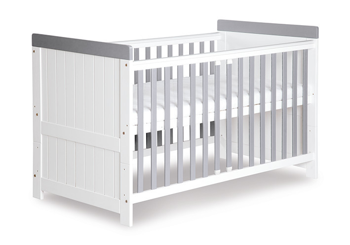 babashop.hu - Klups Classic kiságy 70x140 - fehér&szürke