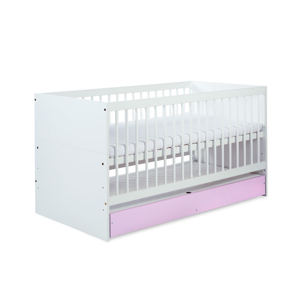 babashop.hu - Klups Dalia Pink kiságy 70x140 + ágyneműtartó !! kifutó !!
