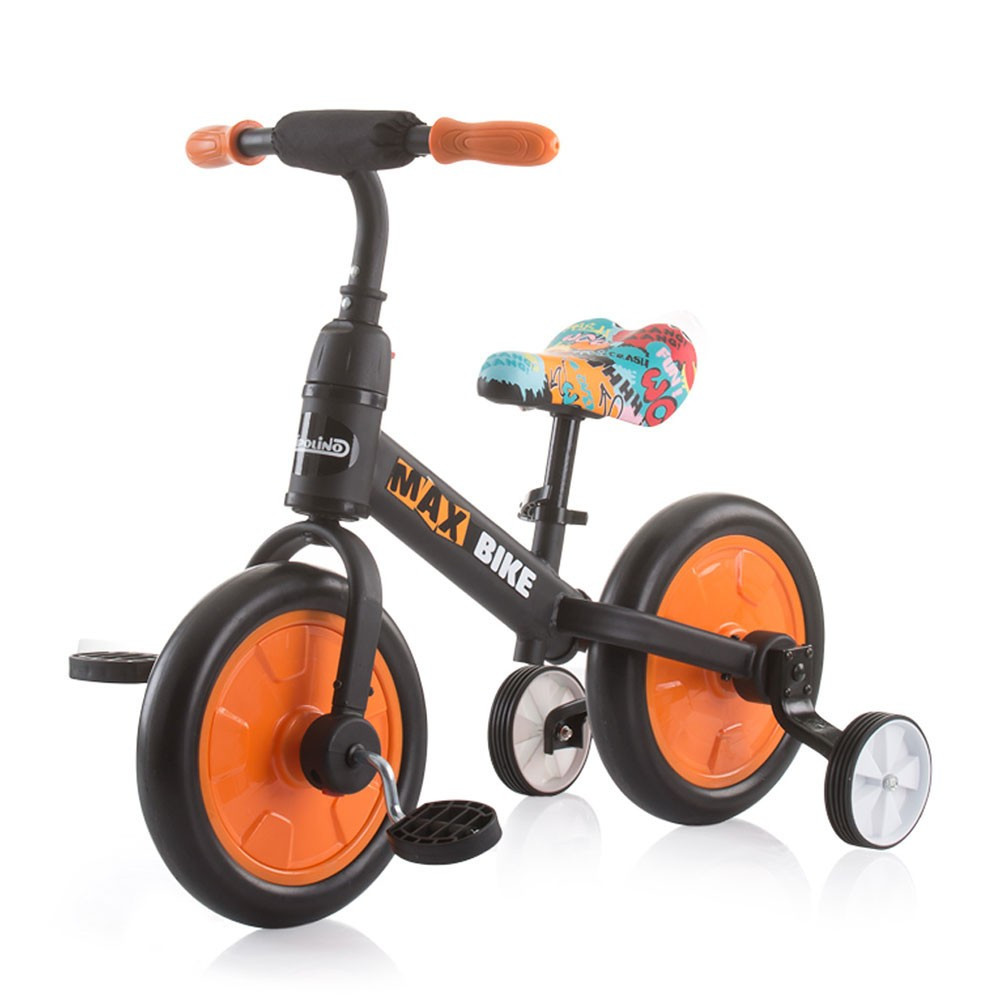 babashop.hu - Chipolino Max Bike bicikli segédkerékkel - Orange 2021