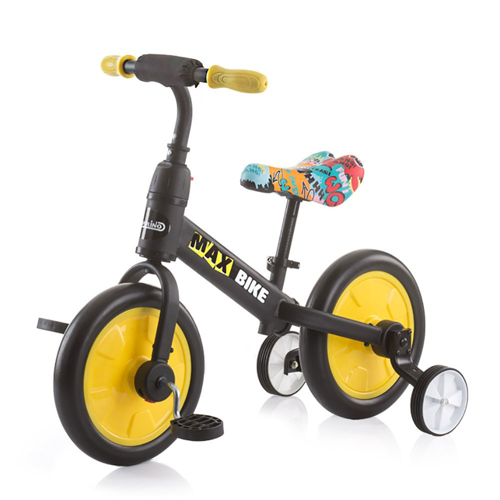 babashop.hu - Chipolino Max Bike bicikli segédkerékkel - Yellow 2021