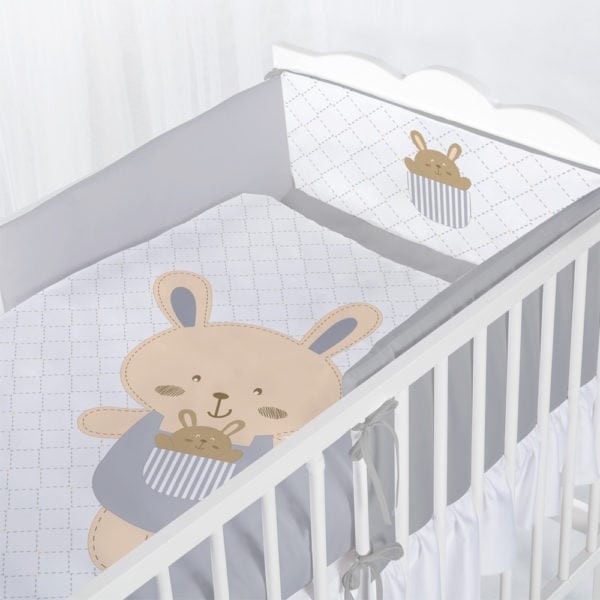 babashop.hu - Albero Mio 5 részes ágynemű - K068 Funny Bunny