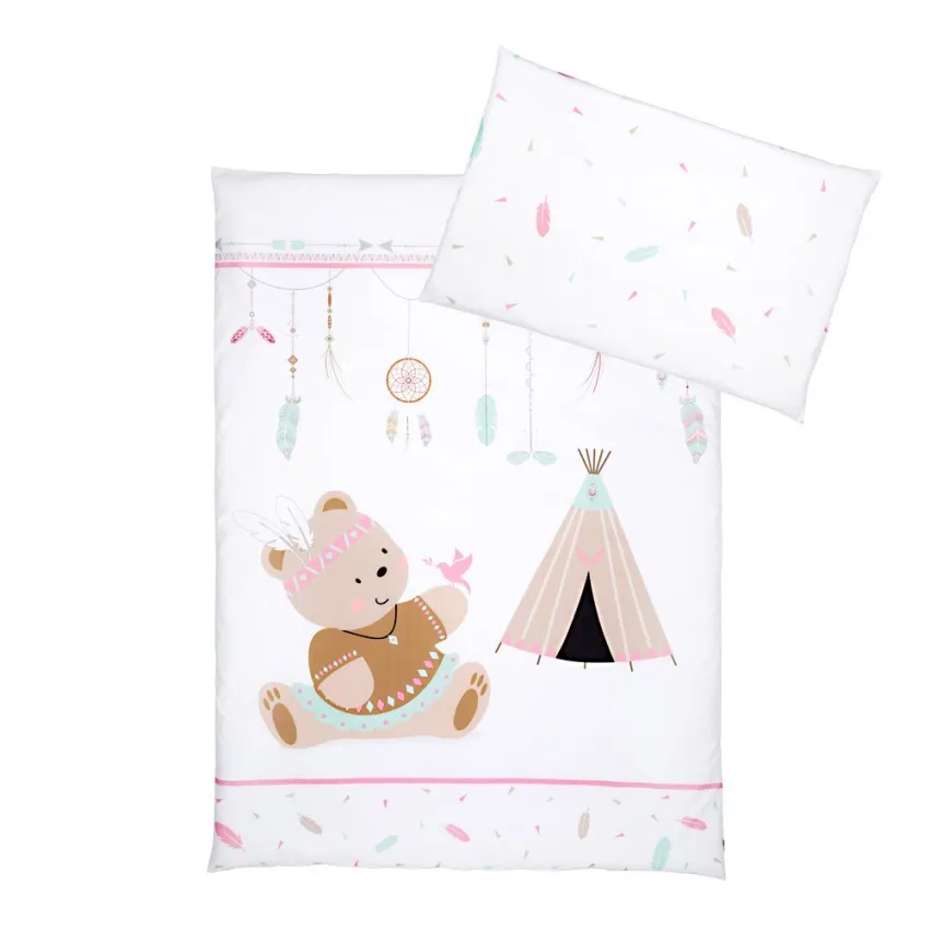 babashop.hu - Albero Mio 5 részes ágynemű - K072 Indian Girl / Indián macilány !! kifutó !!