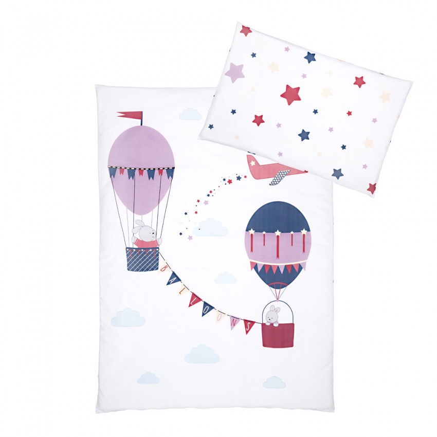 babashop.hu - Albero Mio 5 részes ágynemű - K094 Baloons / Ballonok