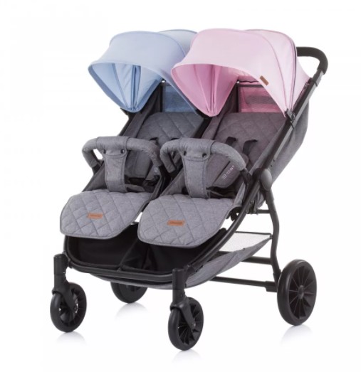 babashop.hu - Chipolino 2 Classy iker babakocsi - Blue / Pink 2021