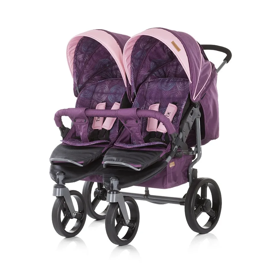 babashop.hu - Chipolino Twix iker babakocsi - Amethyst 2019 !! Kifutó !!
