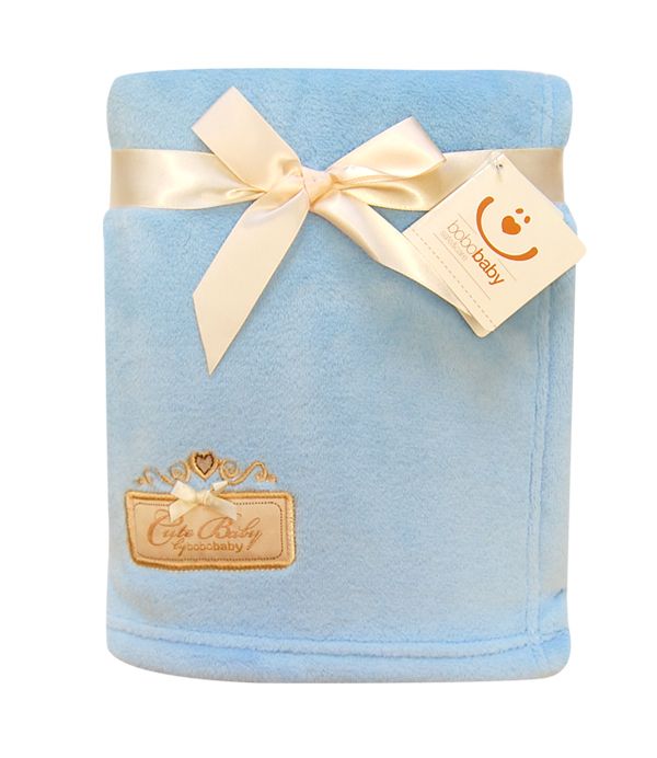 babashop.hu - Bobobaby Cute Baby plüss kocsitakaró 76x102cm - kék