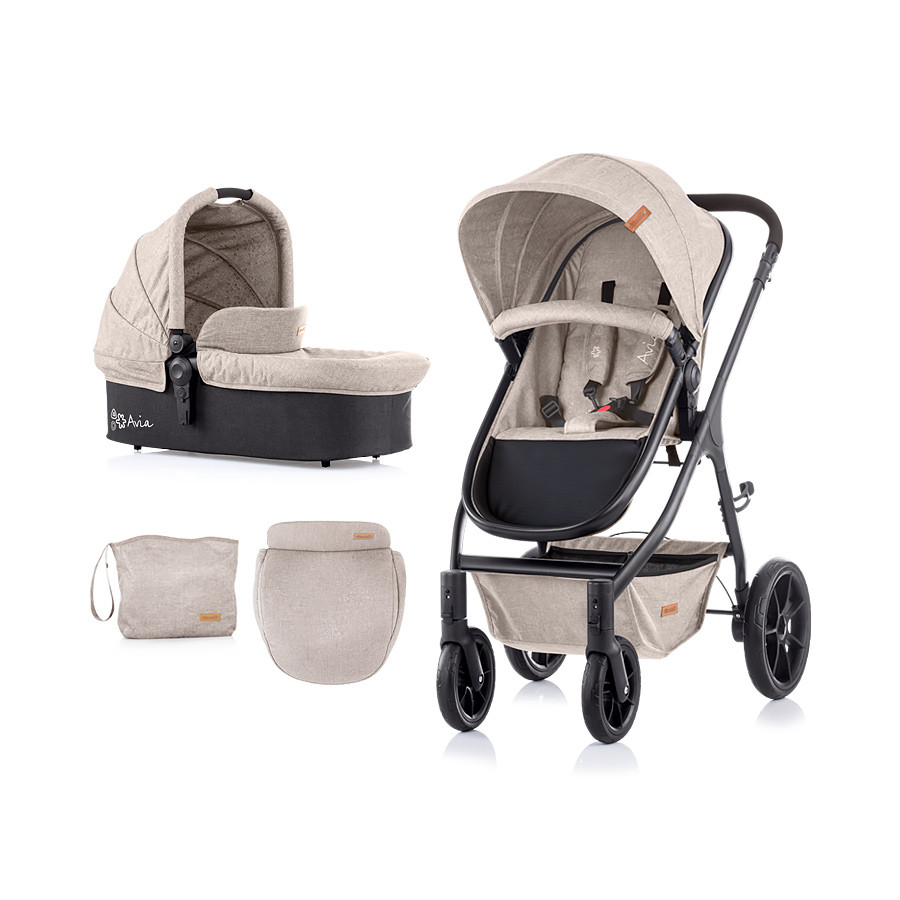 babashop.hu - Chipolino Avia multifunkciós babakocsi - Mocca Linen 2020