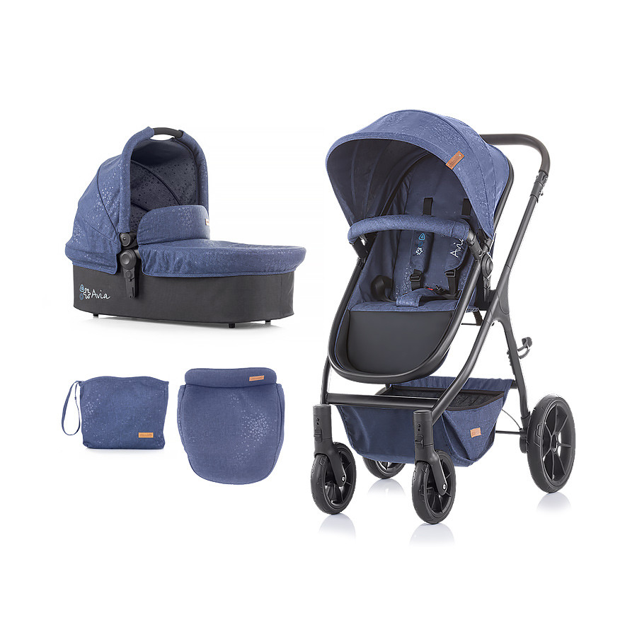 babashop.hu - Chipolino Avia multifunkciós babakocsi - Blue Linen 2020