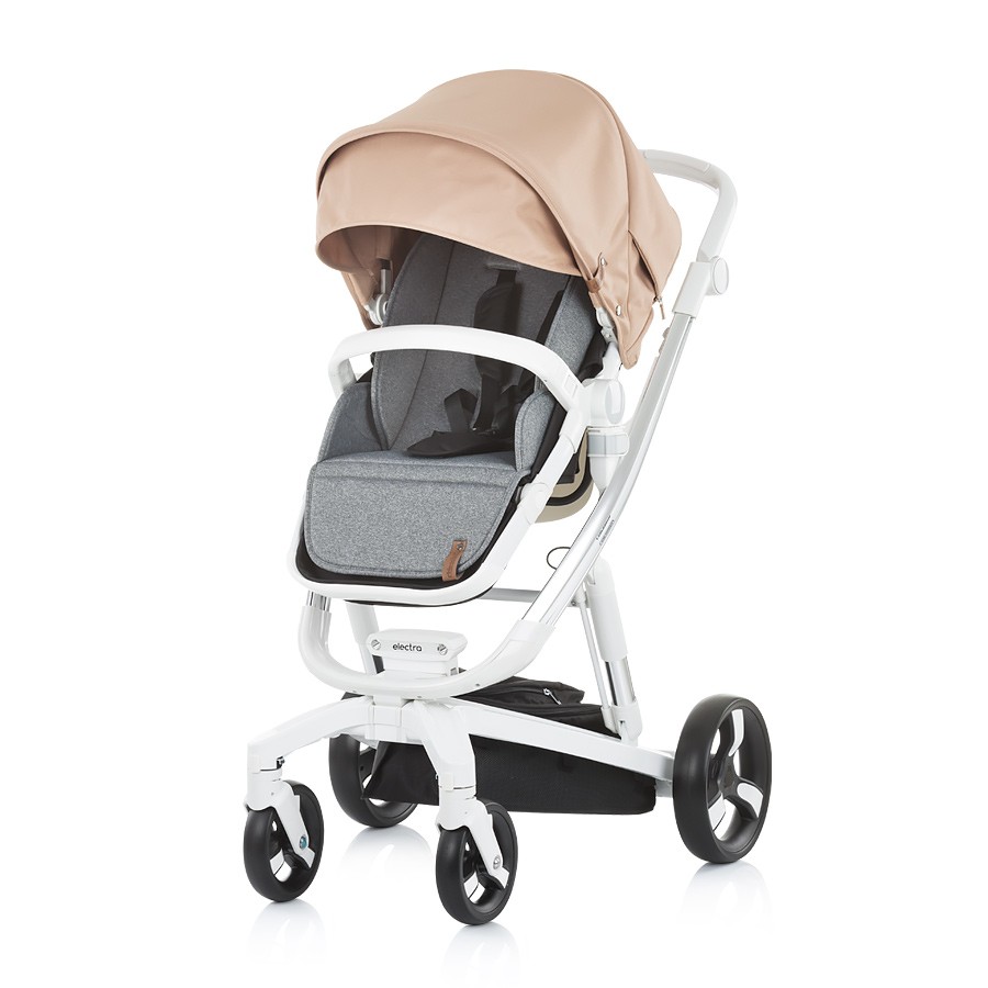 babashop.hu - Chipolino Electra babakocsi + mózes + autóshordozó 0-13kg - Caramel 2019
