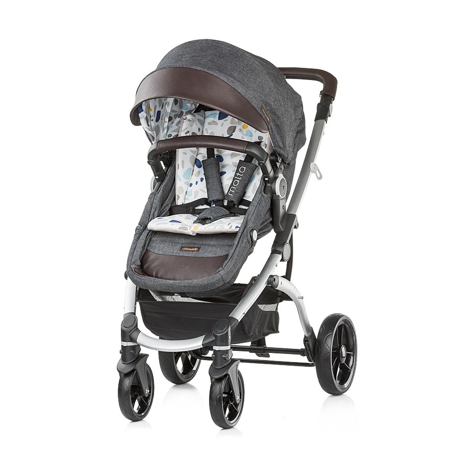 babashop.hu - Chipolino Malta babakocsi mózessé alakítható sport résszel - Black Jeans 2018