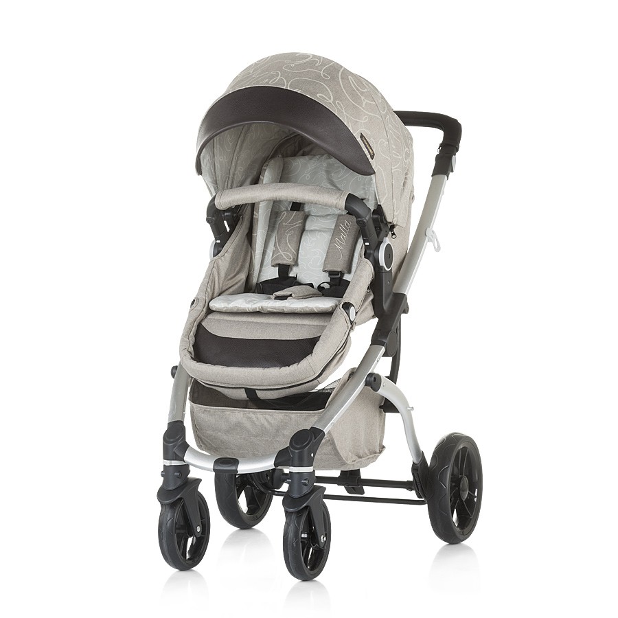 babashop.hu - Chipolino Malta babakocsi mózessé alakítható sport résszel - Caramel 2019