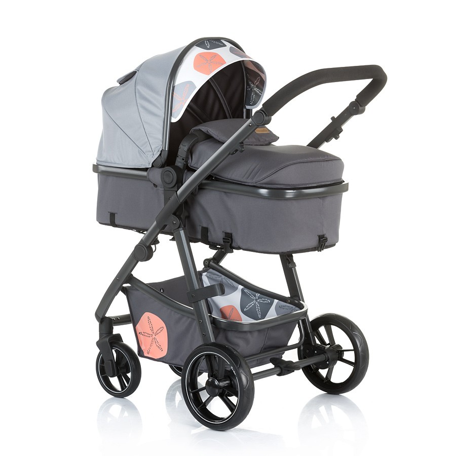 babashop.hu - Chipolino Milo babakocsi mózessé alakítható sport résszel - Ash 2019