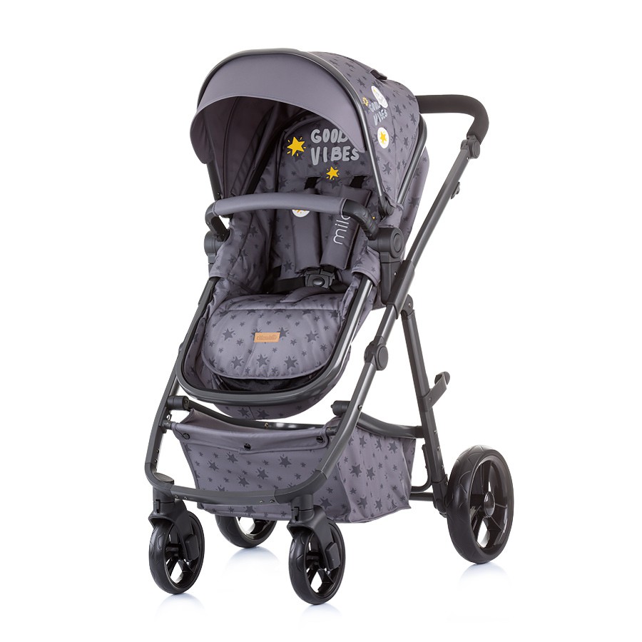 babashop.hu - Chipolino Milo babakocsi mózessé alakítható sport résszel - Graphite 2020