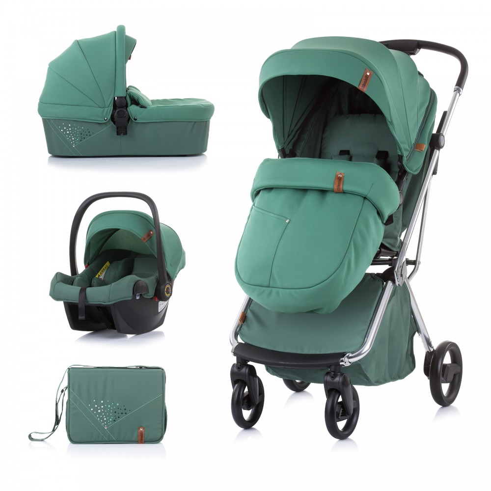 babashop.hu - Chipolino Piruet 360 3in1 újszülött babakocsi - Pine 2021