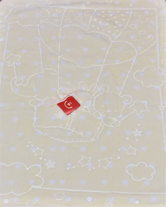babashop.hu - Bobobaby szuperpuha bársony takaró 80x110cm - vanília