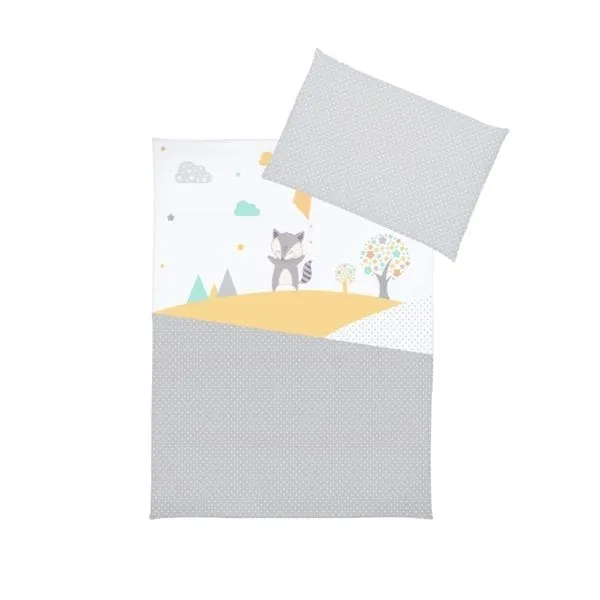 babashop.hu - Albero Mio dupla rétegű takaró + párna - H240 Raccoon with a Kite