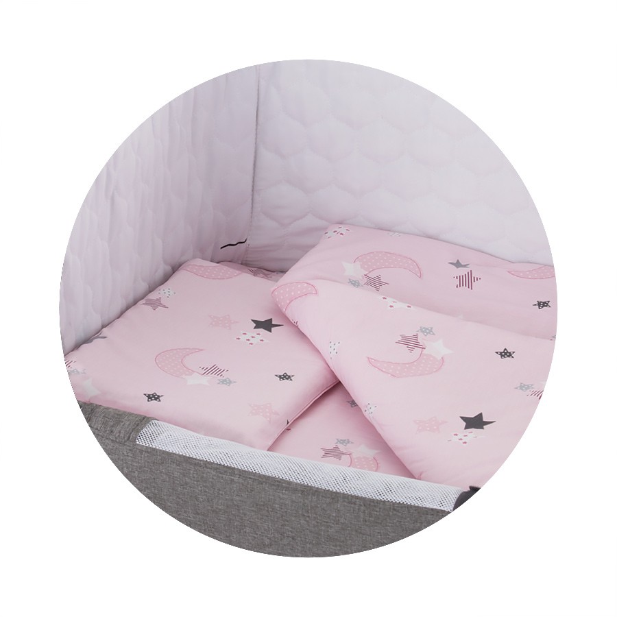 babashop.hu - Chipolino ágynemű Close To Me kiságyhoz - Pink 2018
