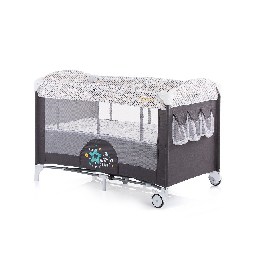 babashop.hu - Chipolino Merida multifunkciós utazóágy - Granite Grey 2019