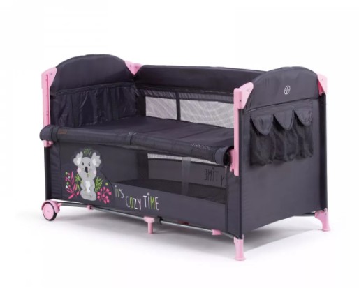 babashop.hu - Chipolino Merida multifunkciós utazóágy - Peony Pink 2021
