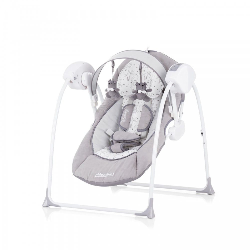 babashop.hu - Chipolino Lullaby elektromos babahinta 9 kg-ig - Grey 2020