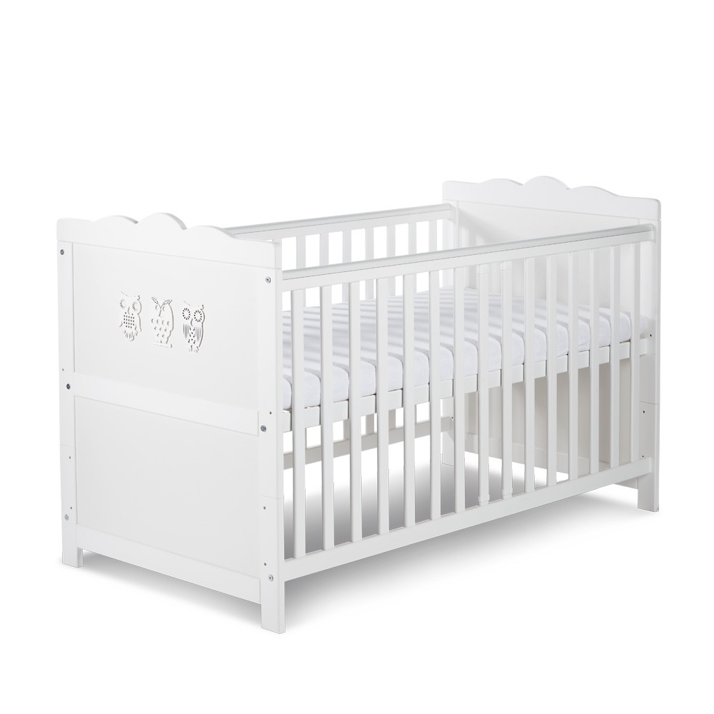 babashop.hu - Klups Marsell kiságy 70x140 - fehér/bialy