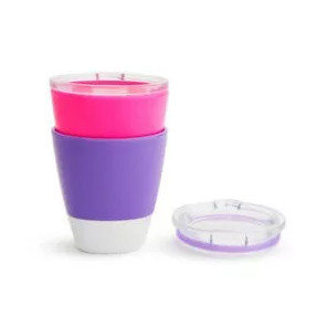 babashop.hu - Munchkin Splash pohár tetővel 237ml 2db (kék,zöld vagy lila, pink)