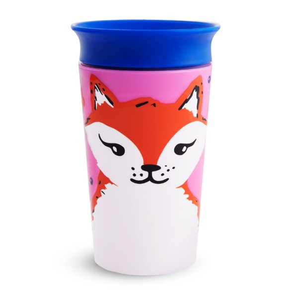 babashop.hu - Munchkin Miracle 360 itatópohár 266ml - Wild Love Fox