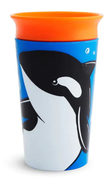 babashop.hu - Munchkin Miracle 360 itatópohár 266ml - Wild Love Orca