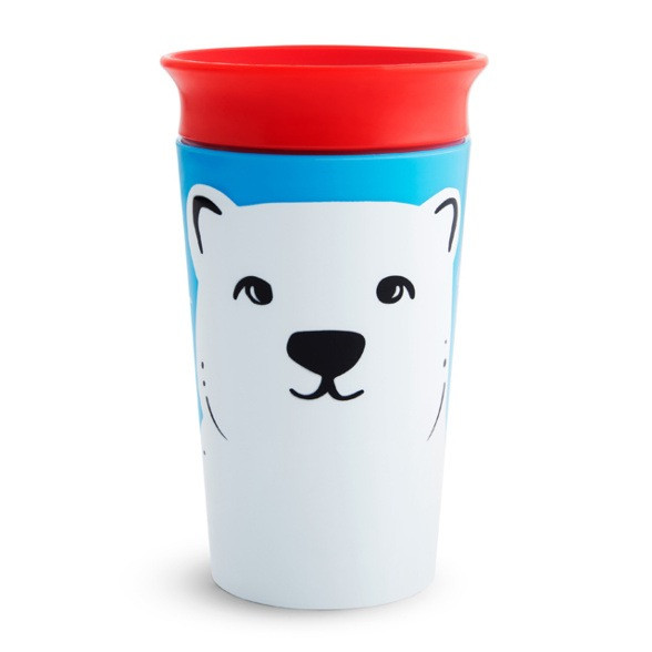 babashop.hu - Munchkin Miracle 360 itatópohár 266ml - Wild Love Polar