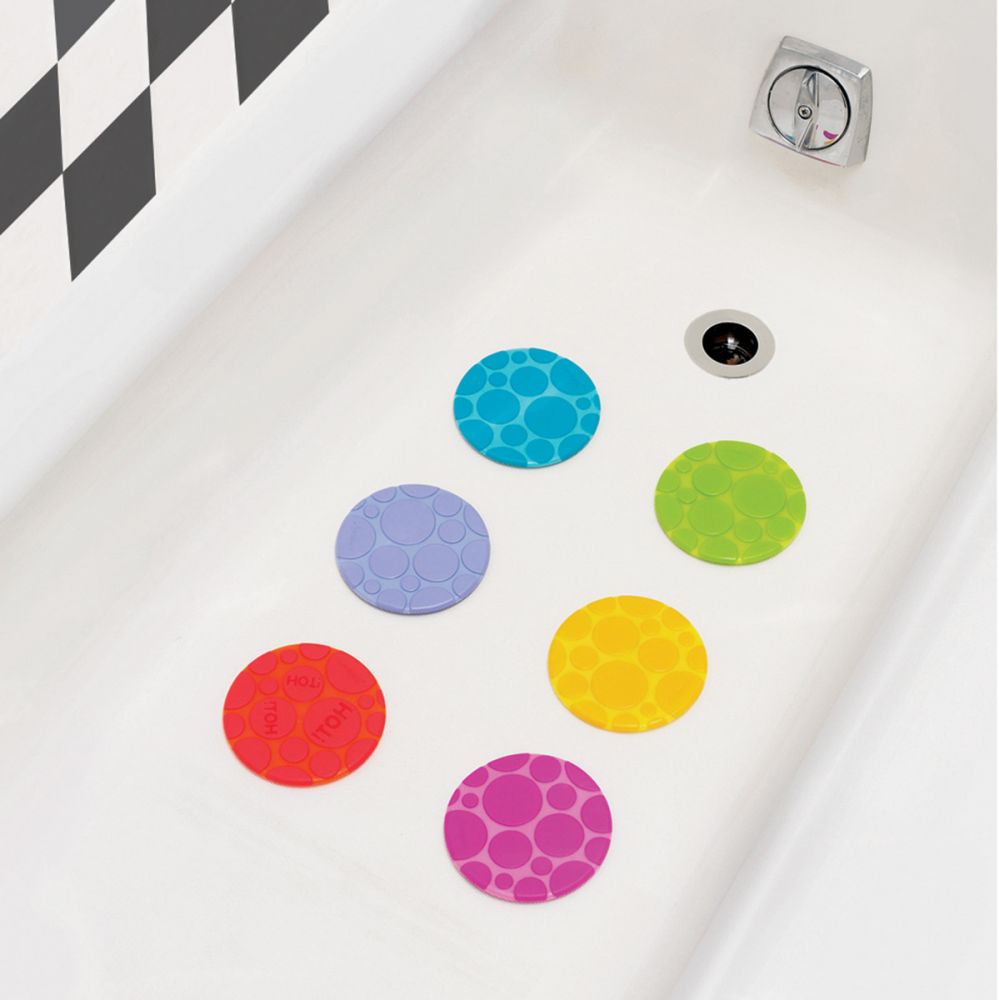 babashop.hu - Munchkin Grippy Dots csúszásgátló körök hőérzékelővel (6db)