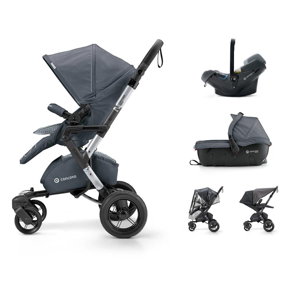 babashop.hu - Concord Neo Travel-Set multifunkciós babakocsi - Steel Grey