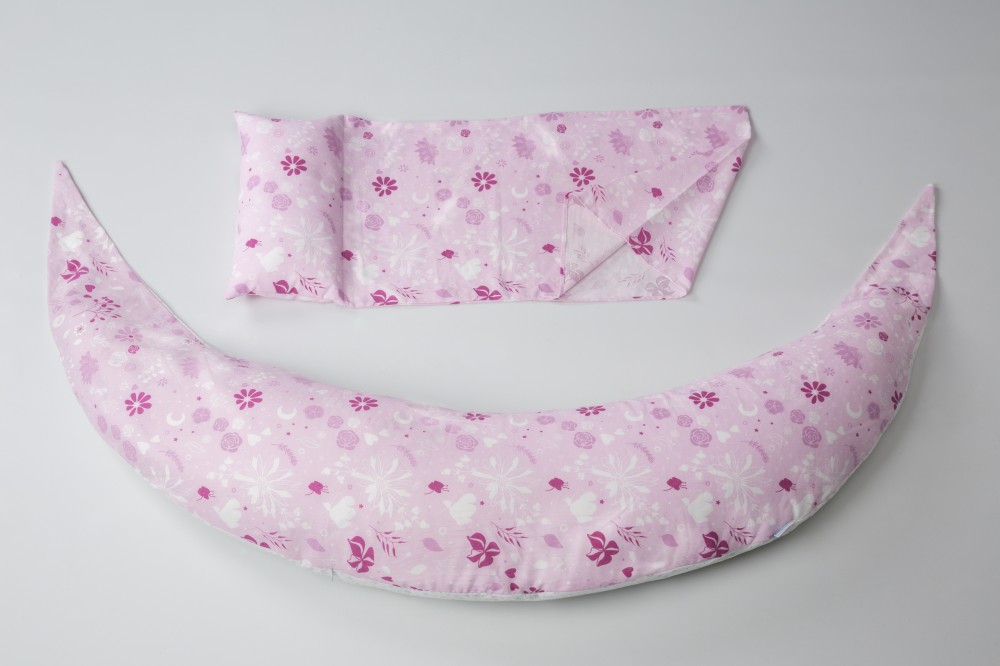 babashop.hu - Nuvita Dreamwizard terhességi és szoptatós párna - Pink Virágos - 7100