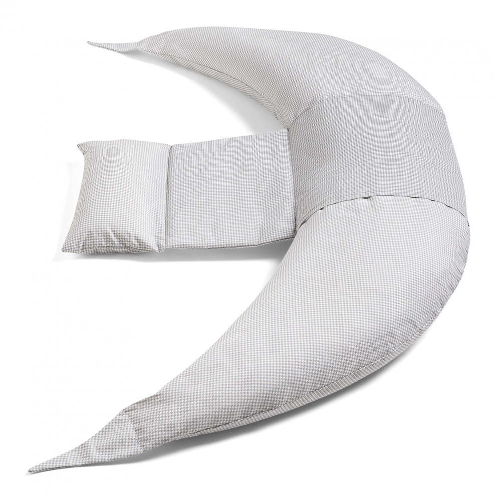 babashop.hu - Nuvita Dreamwizard terhességi és szoptatós párna - Grigio Bianco - 7100