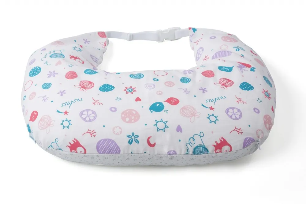 babashop.hu - Nuvita FeedFriend szoptatós párna - Fehér mintás - 5300