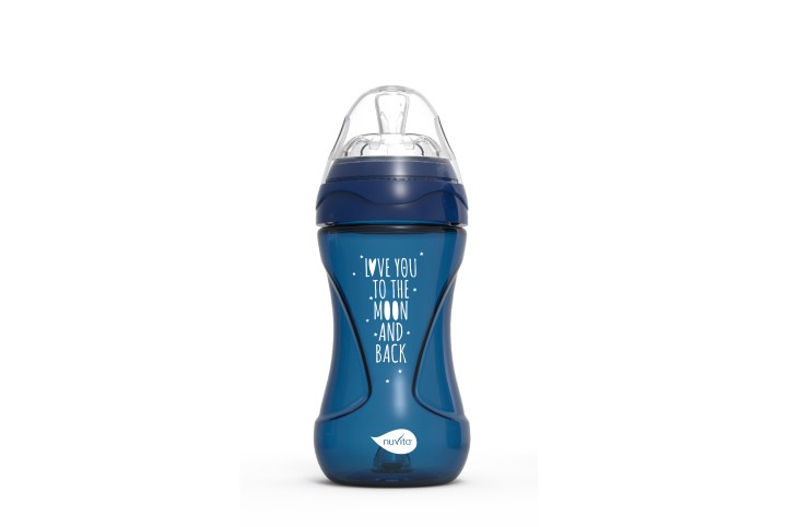 babashop.hu - Nuvita Mimic® Cool! cumisüveg 250ml - éjkék - 6032