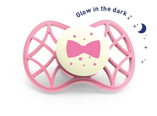 babashop.hu - Nuvita Air.55 Cool! éjszakai cumi védőkupakkal 6hó+ - Glow Flamingo - 7085