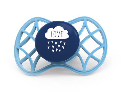 babashop.hu - Nuvita Air.55 Cool! fogszabályzós cumi védőkupakkal 6hó+ - Cobalt Blue - 7084