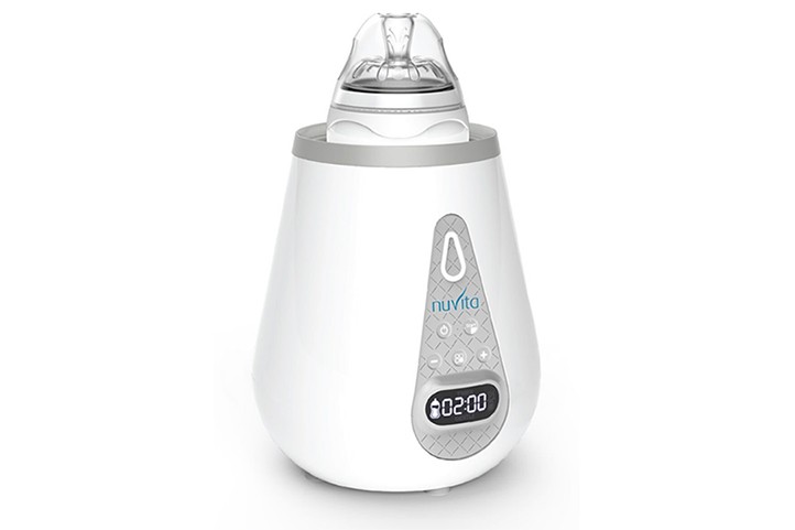 babashop.hu - Nuvita digitális cumisüvegmelegítő 1170 + Mimic cumisüveg 6010 + cumisüvegmosó kefe 1486