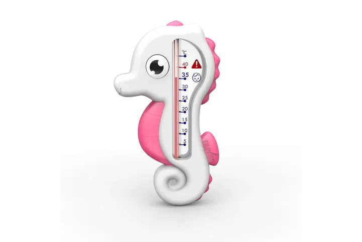 babashop.hu - Nuvita csikóhal alakú vízhőmérő - pink - 1001